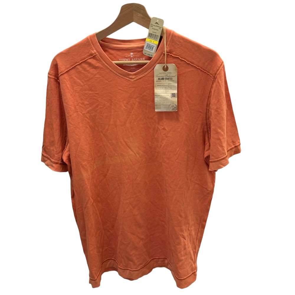 Tommy Bahama Cohen V Neck Island Made 100% cotton Short Sleeve T shirt